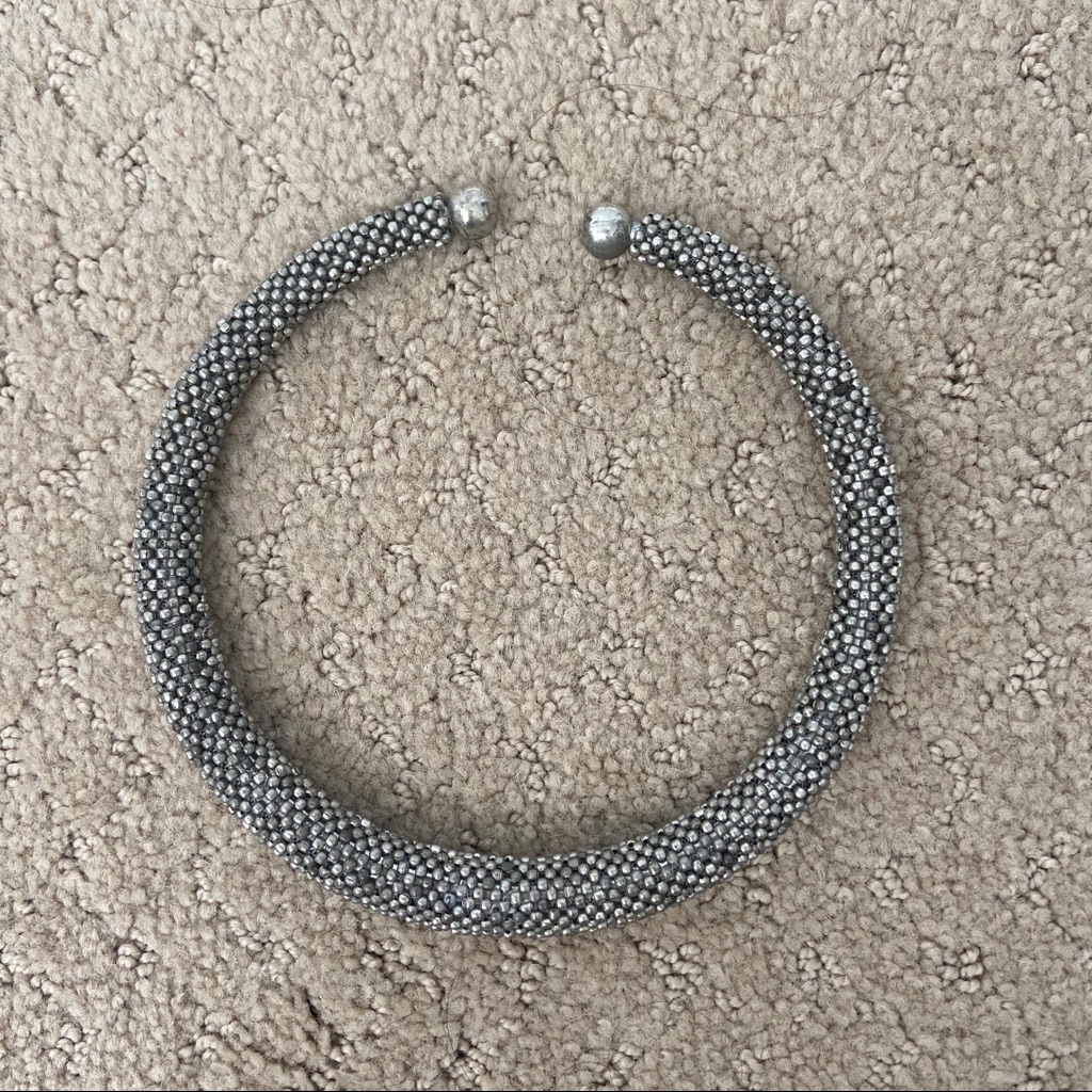 Zara Silver Beaded Necklace 28$